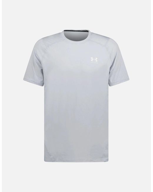 Under Armour Gray Hg Armour Fitted Nvlty Short Sleeve T-Shirt for men