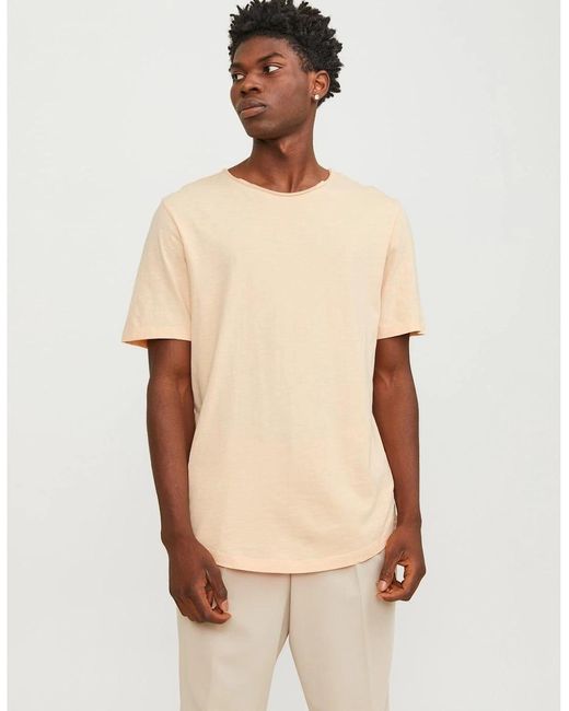 Jack & Jones Natural Crew Neck Regular Fit T-Shirt for men