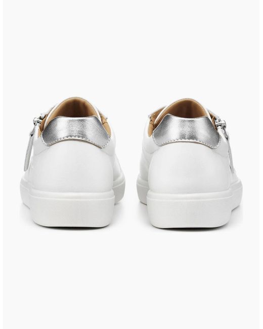 Hotter White Chase Ii Extra Wide Fit Casual Trainers