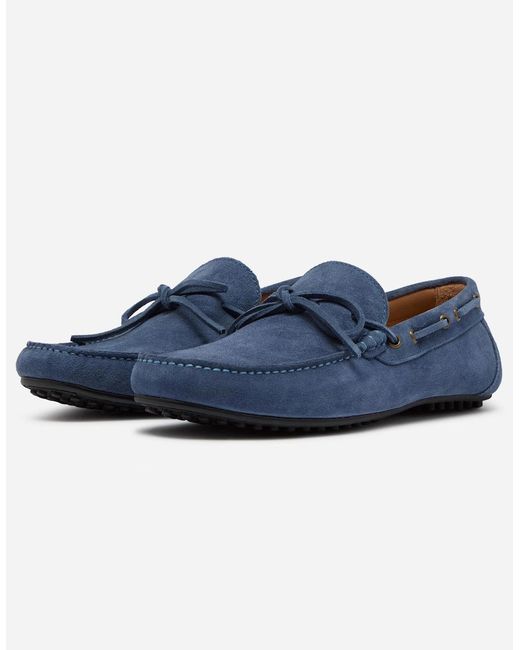 Oliver Sweeney Blue Cano Suede Driving Shoes for men