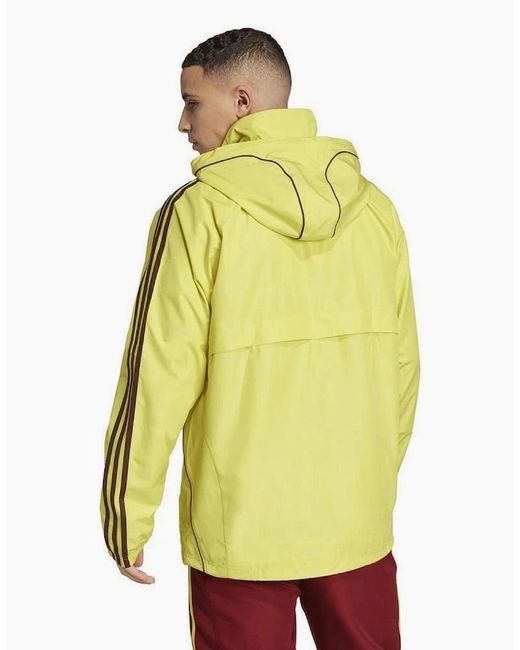 Adidas Yellow Arsenal Ubp Windbreaker Hooded Jacket for men