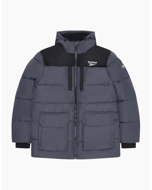 Reebok Blue Rb1497 Parka Puffer Jacket for men