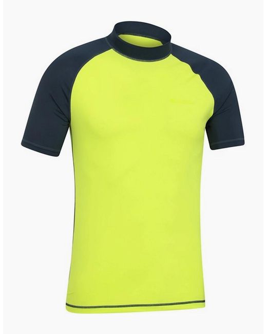 Mountain Warehouse Yellow Uv Protection Rash Guard for men