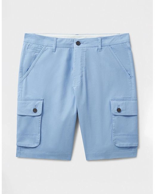 Crew Blue Formby Stretch Cargo Shorts Dusk for men
