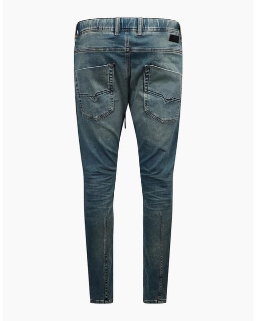 DIESEL Blue Krooley Ne Sweat Tapered Jeans for men