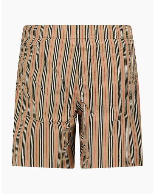 Burberry Natural 'Martin' Signature Check Swim Shorts Archive for men