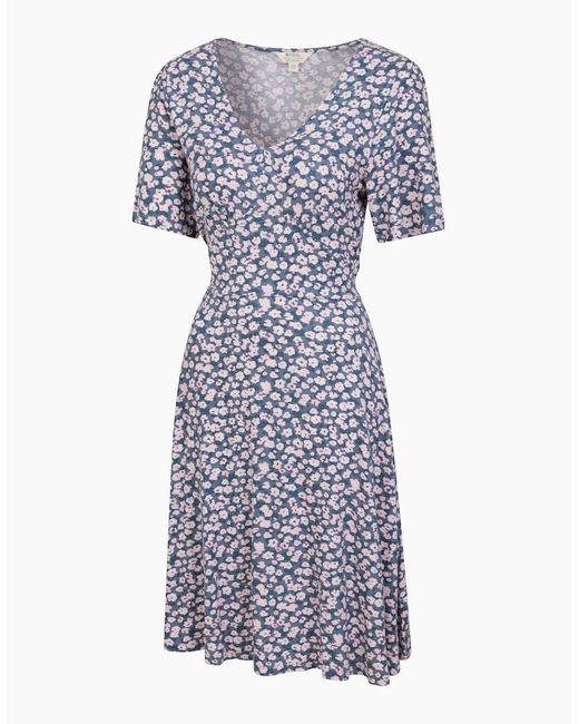 Mountain Warehouse Blue Ladies Como Floral Dress