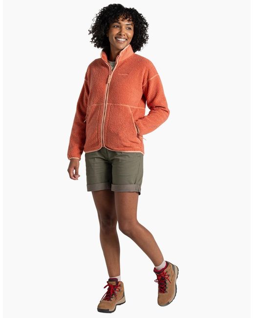 Craghoppers Red Ladies National Trust Avens Full Zip Fleece Jacket