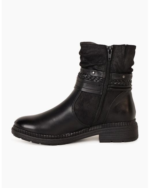 Softline Black Oregano Ankle Boots