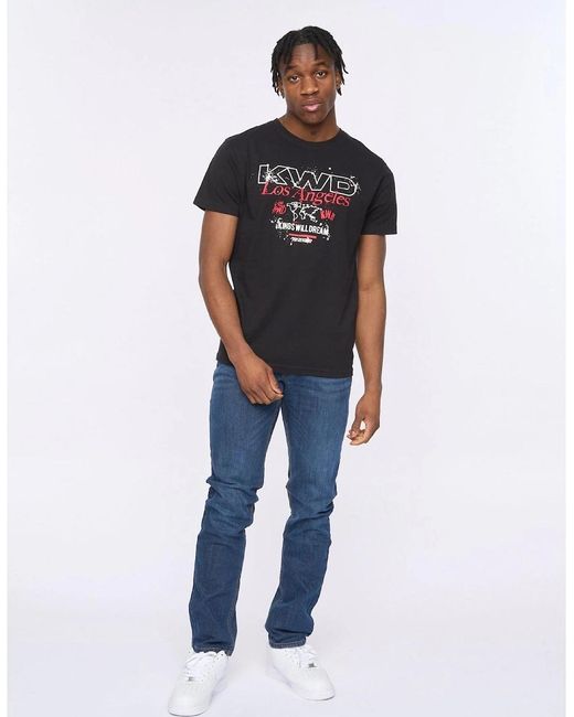 Kings Will Dream Black Mapped T-Shirt for men