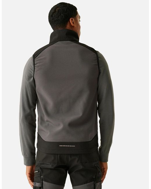 Regatta Gray Professional 3 Layer Softshell Body Warmer for men