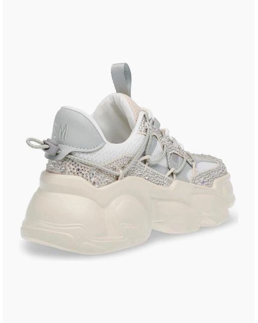 Steve Madden White Spec R Chunky Trainers