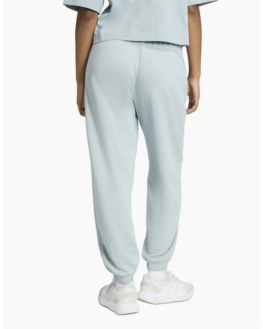 Adidas Blue Fleece Slim Fit Joggers