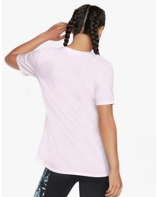Skechers White W1Ts330/Prlv Diamond Wash Hatha Scoop Neck Orchid Hush
