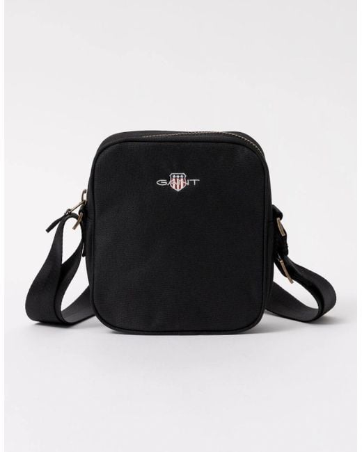 Gant Black Archive Shield Shoulder Bag for men