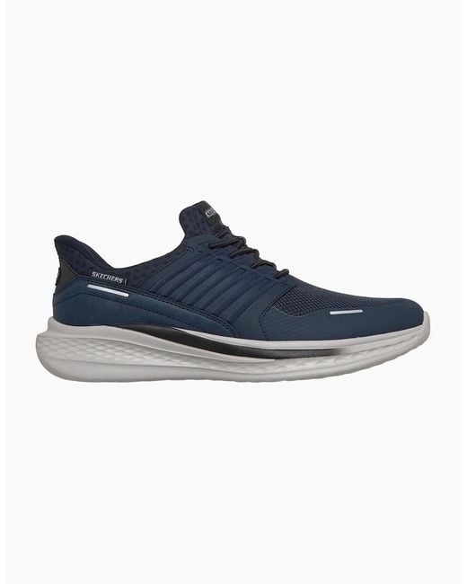 Skechers Blue Slade Luther Synthetic Mesh Trainers for men