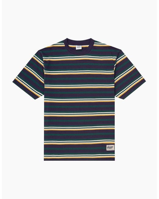 Parlez Blue Ashby Midnight Stripe T-Shirt for men