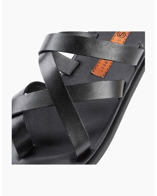 Silver Street London Black Crouchend Sandals for men