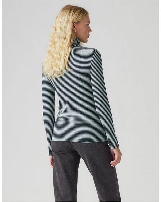 Levi's Blue Levi's Turtleneck Long Sleeve Slim Fit T-Shirt