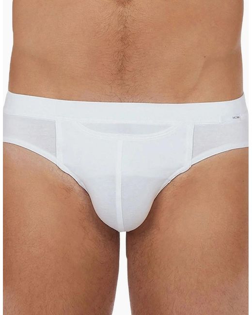 Hom White Tencel Soft Ho1 Comfort Mini Brief for men