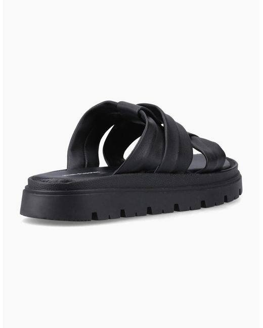 Hush Puppies Black Loretta Mules