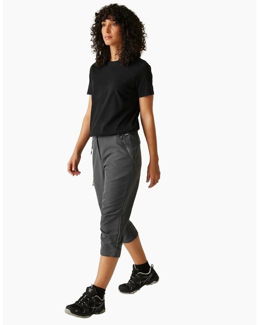 Regatta Gray Ladies Chaska Iii Walking Capri Cropped Trousers