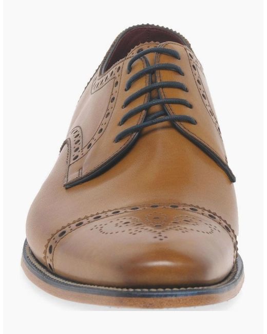 Loake Brown Foley Formal Lace Up Shoes for men