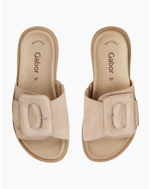 Gabor White Adios Sandals