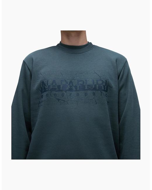 Napapijri Blue S-Albula Crew Sweat for men