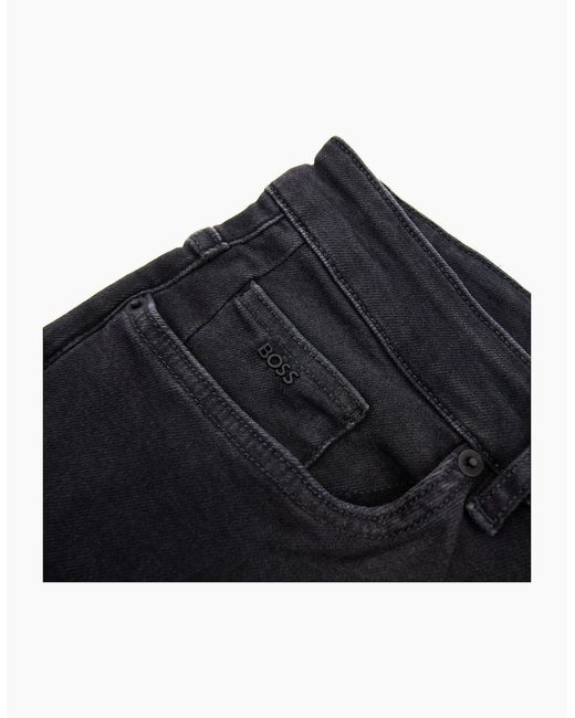Boss Blue Delaware3-1-200 Slim Fit Jeans Dark 015 for men