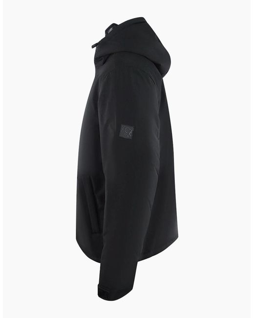 Iceberg Black Ice Plain Hooded Jacket for men