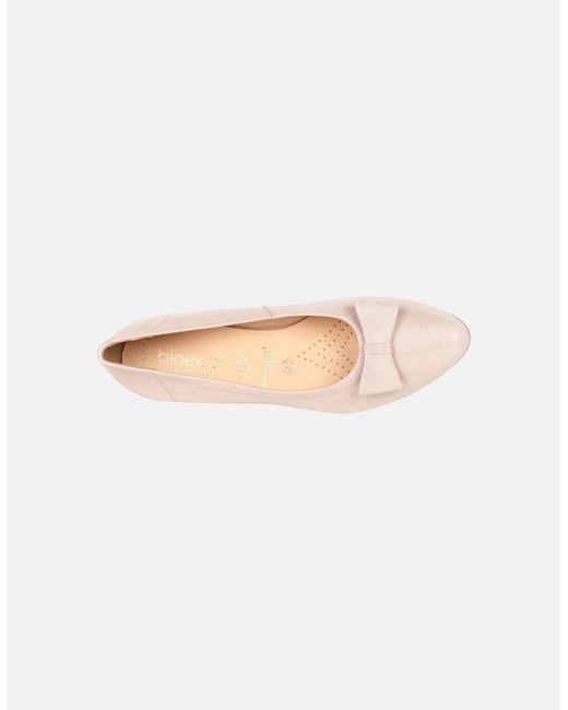 Bioeco White Phillipa Court Shoes
