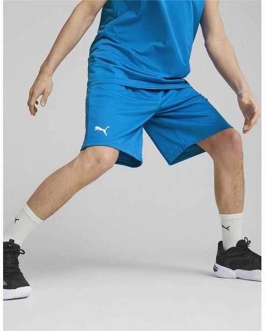PUMA Blue Hoops Team Practice Basketball Shorts for men