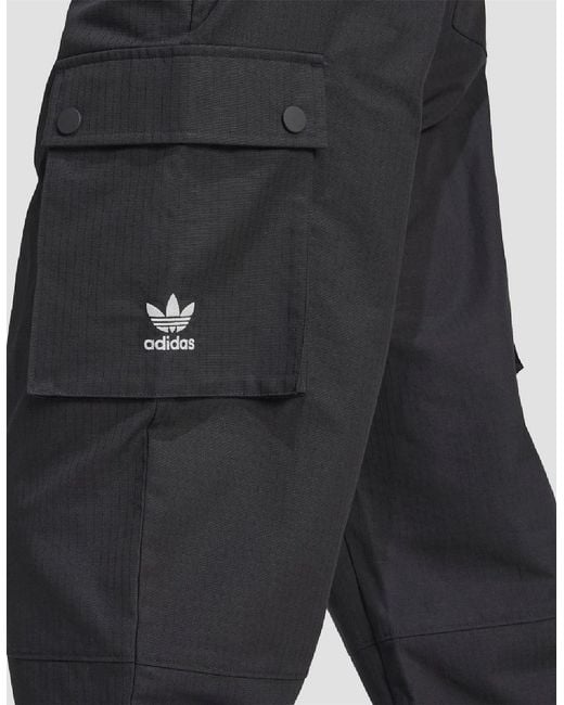 Adidas Blue Script Cargo Tracksuit Bottom for men