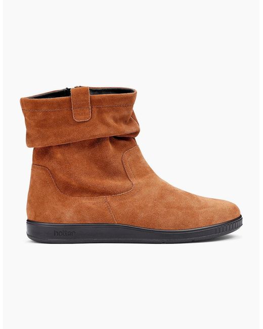 Hotter Brown Sprite Ankle Boots