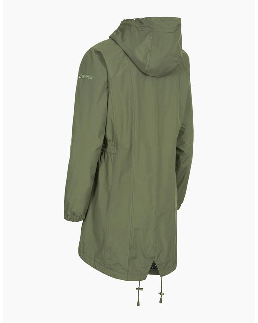 Trespass Green Ladies Waterproof Shell Jacket