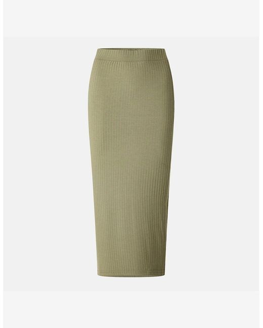 Pieces Green Skirt Midi Pencil Skirt