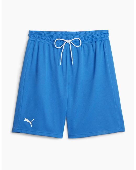 PUMA Blue Hoops Team Practice Basketball Shorts for men