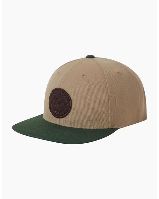 Brixton Brown Oath Iii Snapback Baseball Cap for men