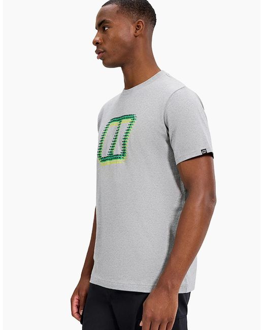 Berghaus Gray Glitched Blocks T-Shirt for men