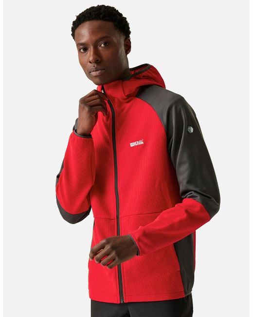 Regatta Red Molaris Full Zip Fleece Jacket for men