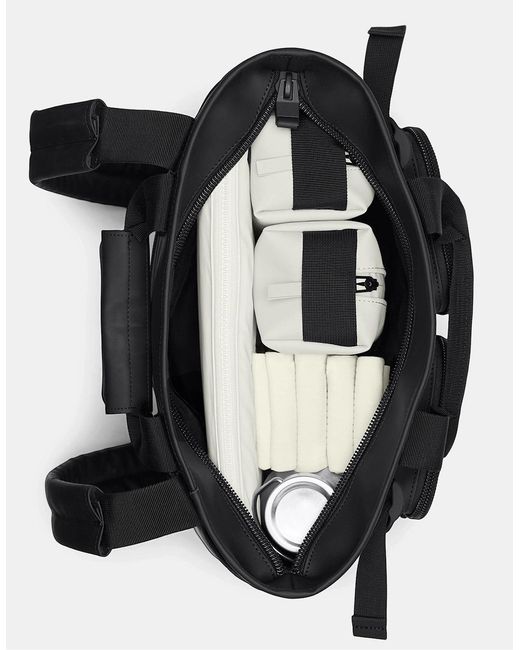 Rains Black Texel Tote Backpack