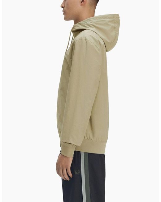 Fred Perry Green Hooded Brentham Jacket for men