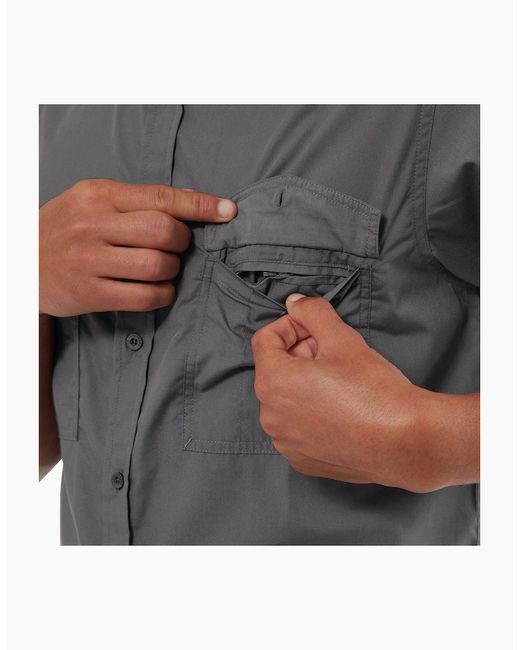 Craghoppers Gray Kiwi Short-Sleeved Shirt for men