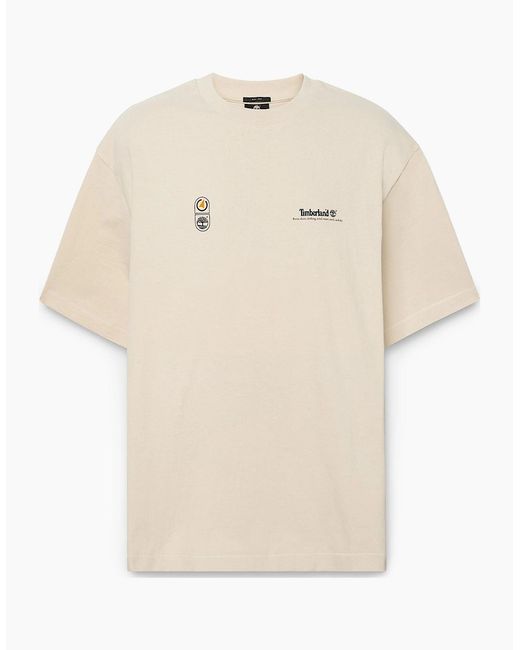 Timberland Natural Graphic Cotton T-Shirt for men