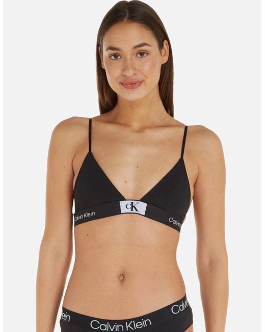 Calvin Klein Black Ck 1996 Unlined Triangle Bra