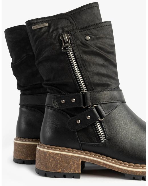 Josef Seibel Black Waylynn 13 Biker Boots
