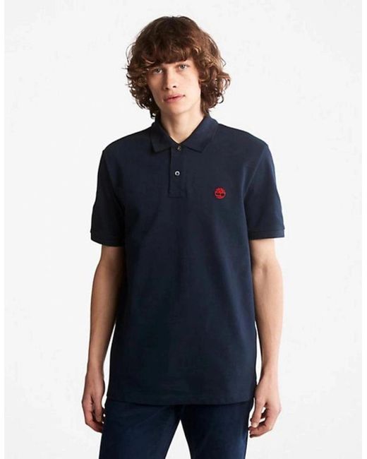 Timberland Blue Millers River Polo Shirt for men
