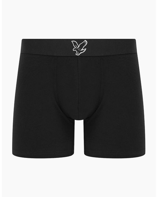 Lyle & Scott Black Jonathan 3 Pack Trunks for men