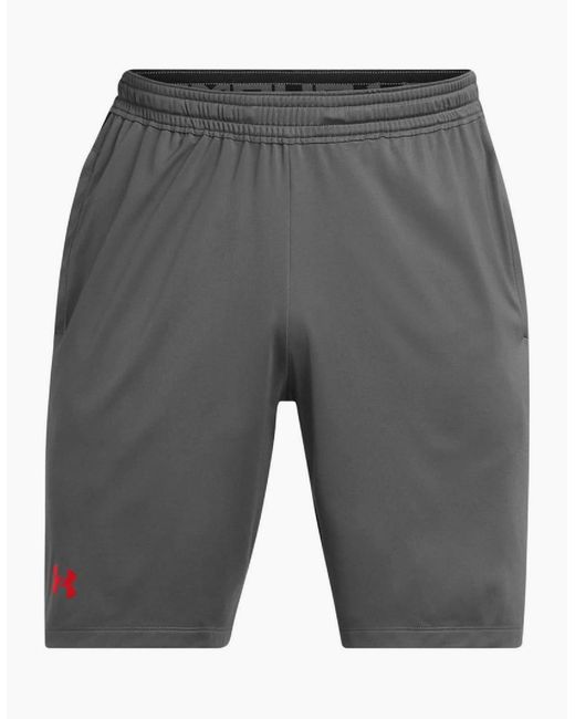Under Armour Gray Challenger Knitted Tailored Shorts for men